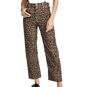 Levi’s premium leopard ribcage straight size 30